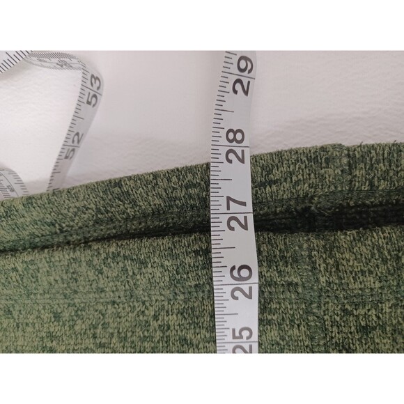 Men's Woolrich Heathered Green 1/4 Zip Pullover Sweater XL Front Zip Pocket - Picture 6 of 7